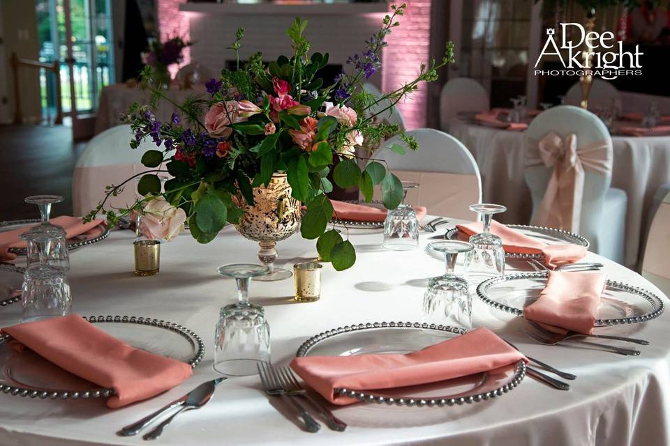 Place setting and centerpiece