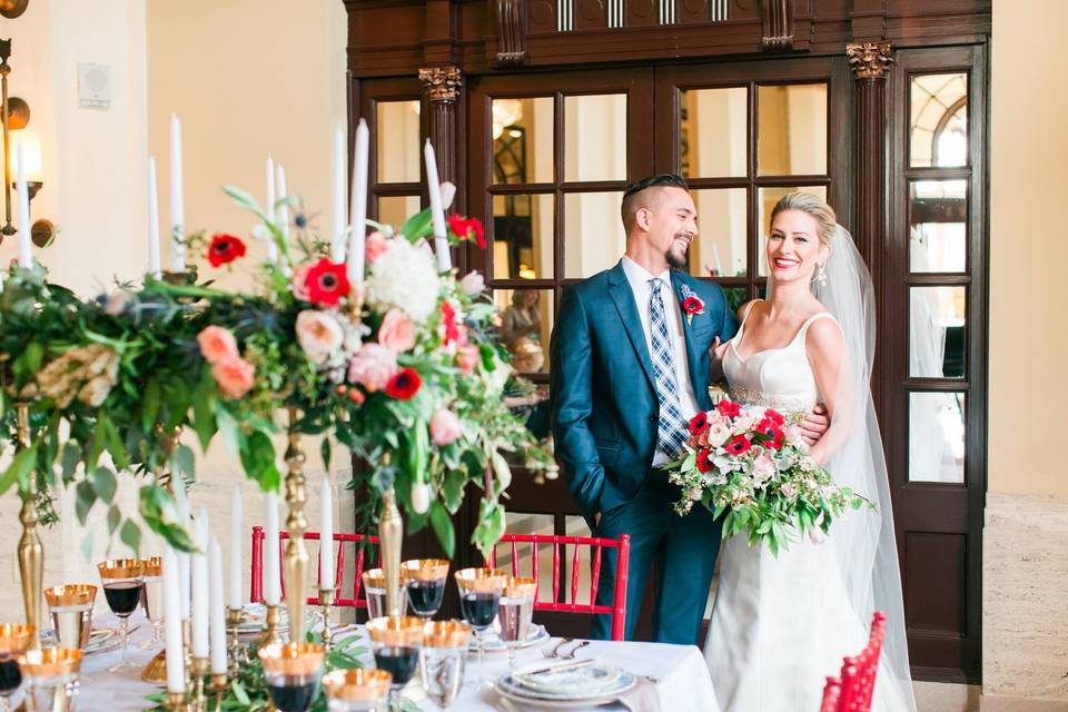 Groom and bride