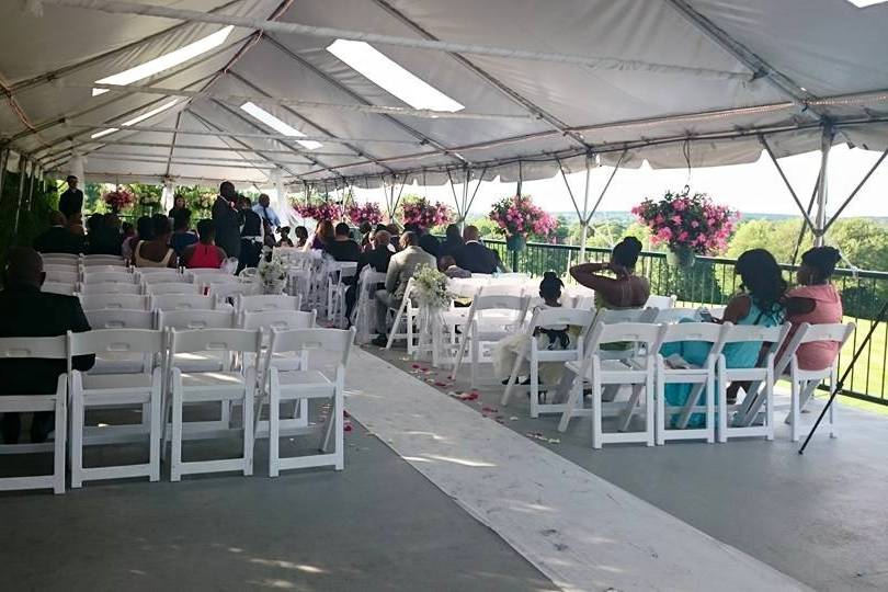 Wedding ceremony area