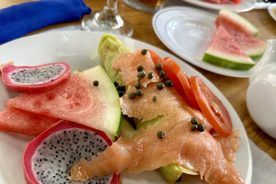 Salmon Crepe Plate