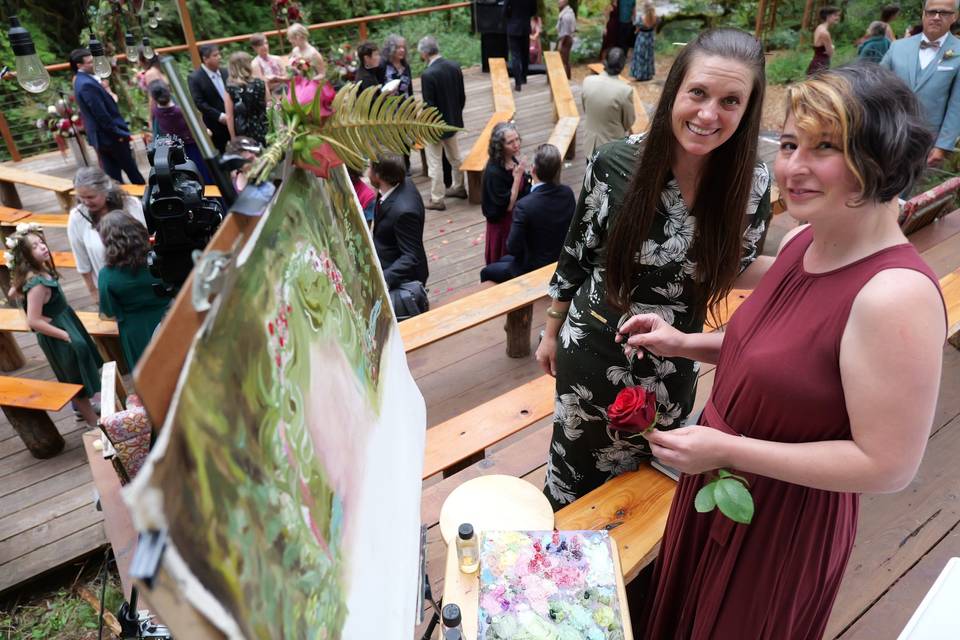 Painting, post ceremony