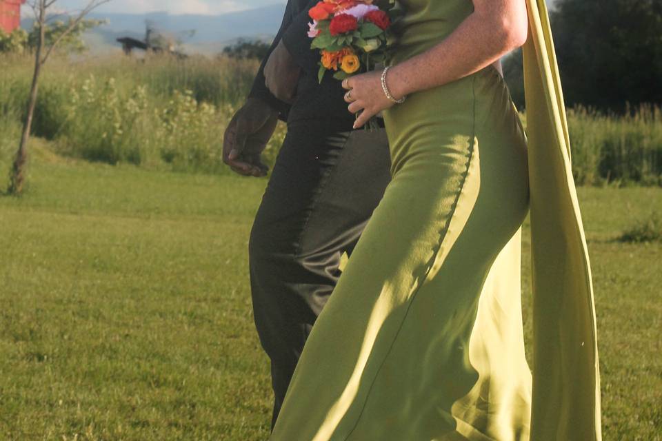 Here comes the bride