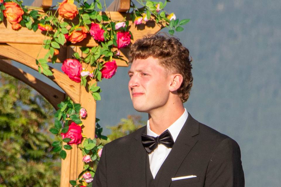 Walking down the isle