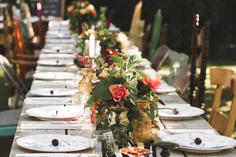 Long table set-up