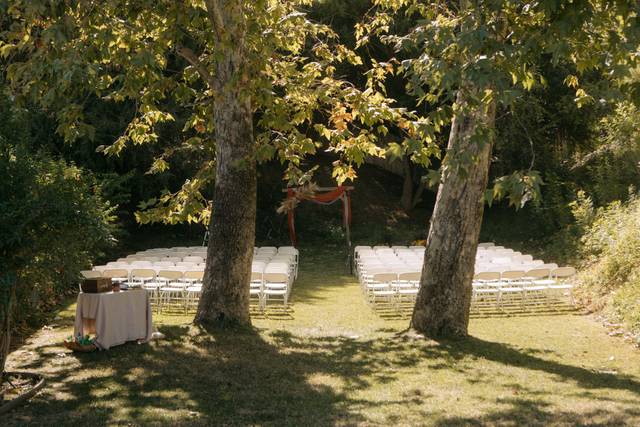 Private backyard