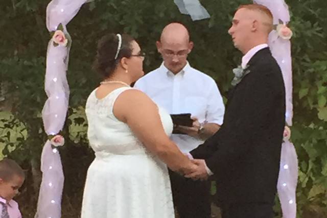 Leading the ceremony