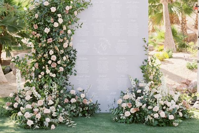 Seating Chart Floral Display