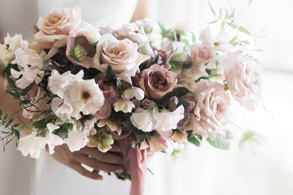 Mauve Bridal Bouquet