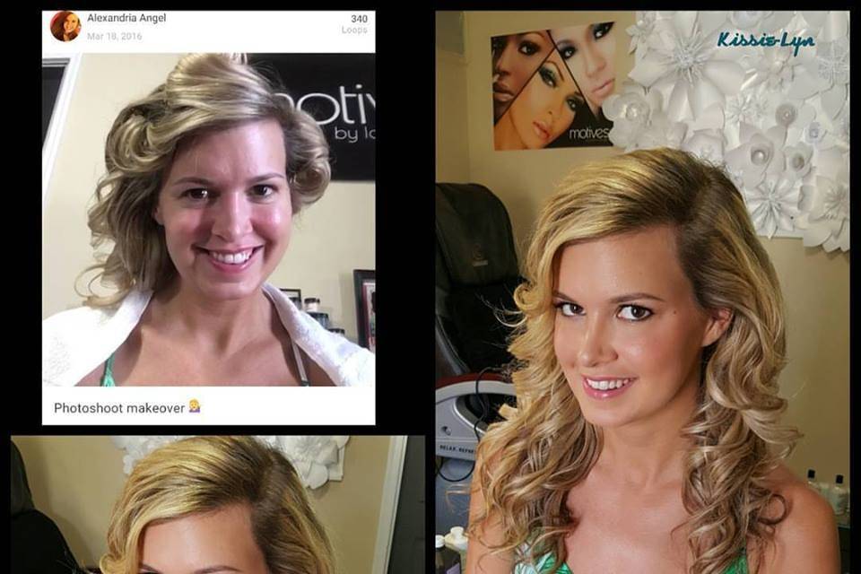 Before and after makeover