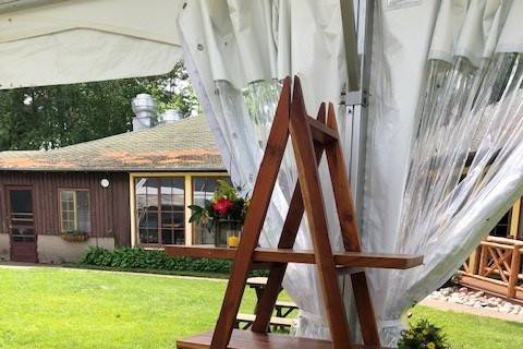 A-Frame bar back