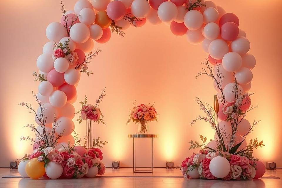 Lux Balloon & Bloom Decor