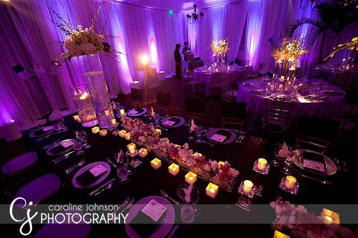 This evening was about transformations. This reception room previously hosted the ceremony and was transformed during the cocktail hour. The staff at the riverhouse was extremely accomodating. A lovely setting in st augustine, florida