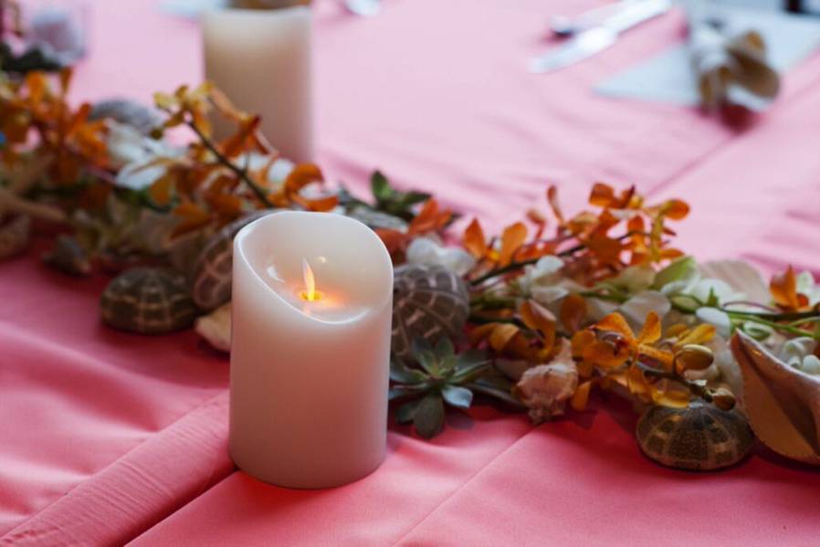 Ocean look table runners at surf club ponte vedra inn