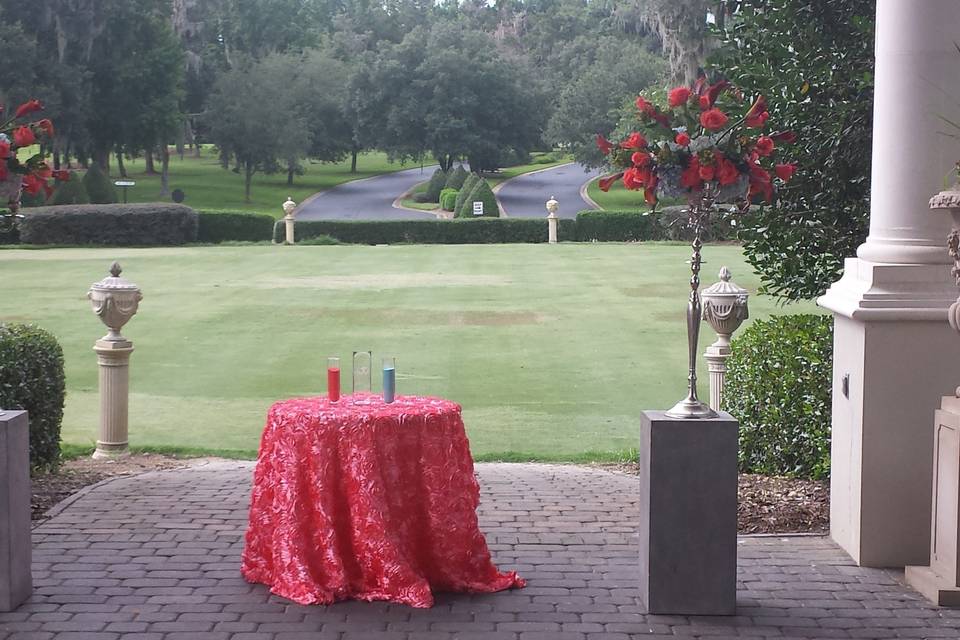 Porte que chere cerremony decor at golden ocala