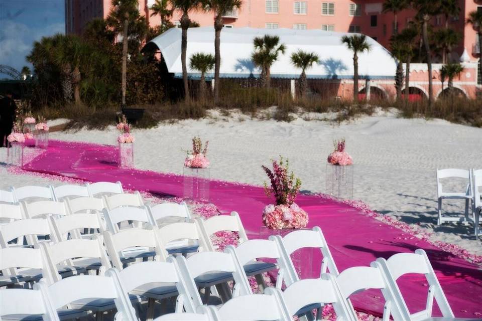 Aligned chairs