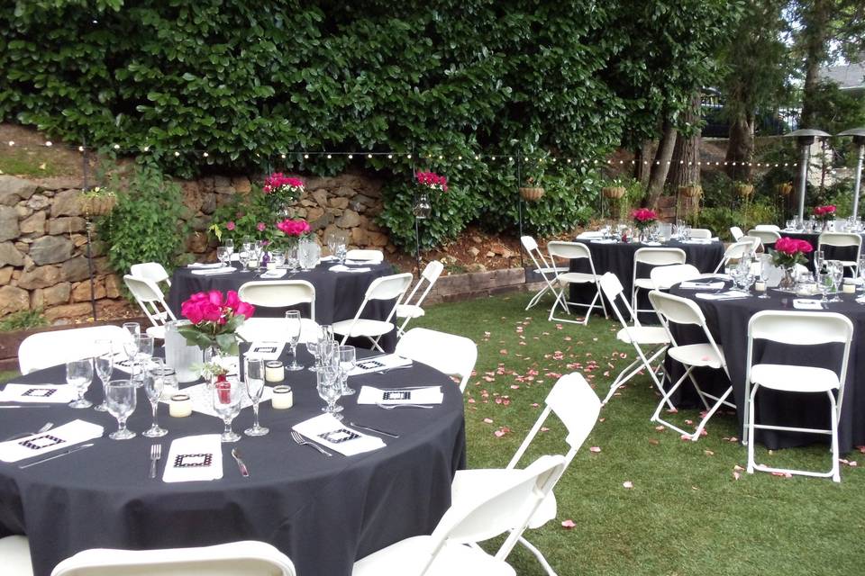 Outdoor dining area