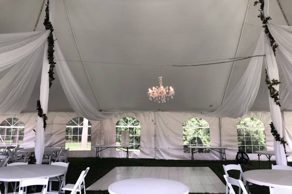 Tent draping