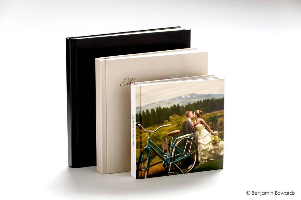 The NeoClassic AsukaBook is our contemporary twist on the classic flush mount album.Choose from a modern looking fully designable hard or cushioned cover, an animal friendly leather cover available in seven colors, or from a cover in a variety of other materials. Both the animal friendly leather covers and other material covers come with an optional personalized hot stamp text. Although this book includes thick, board-mounted pages, it is printed in exquisite 6-color printing, as with all AsukaBooks. Our NeoClassic book is showcased in a unique, designable slide-in presentation case with an optional space to insert a DVD.