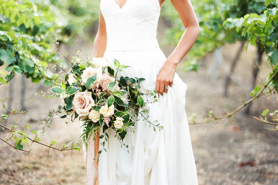 Bride in the field