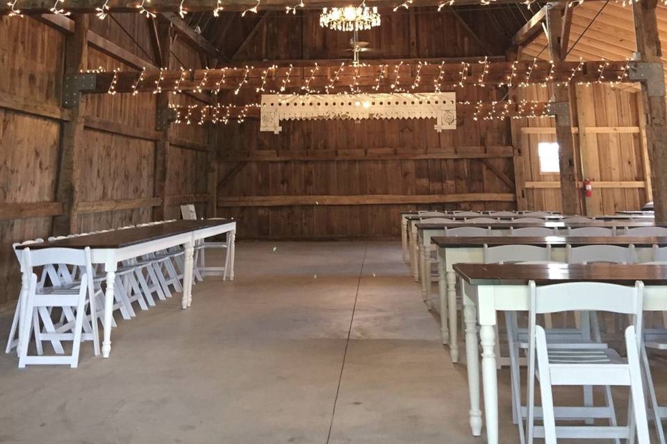 Our Barn w/25' ceilings.