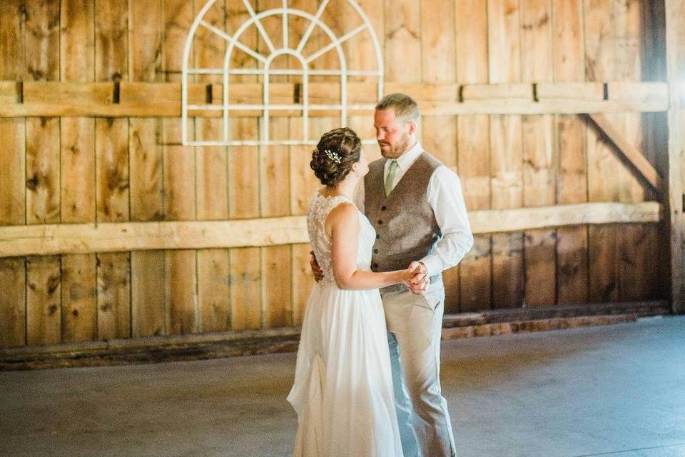 Our dance floor in the barn.