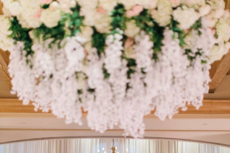 Floral chandelier