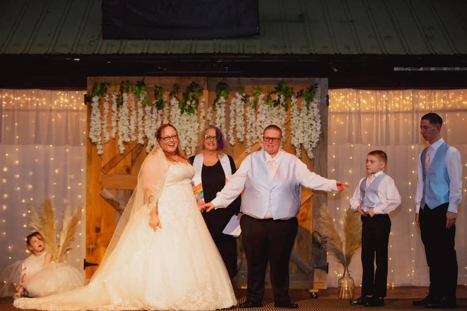 Officiating a wedding