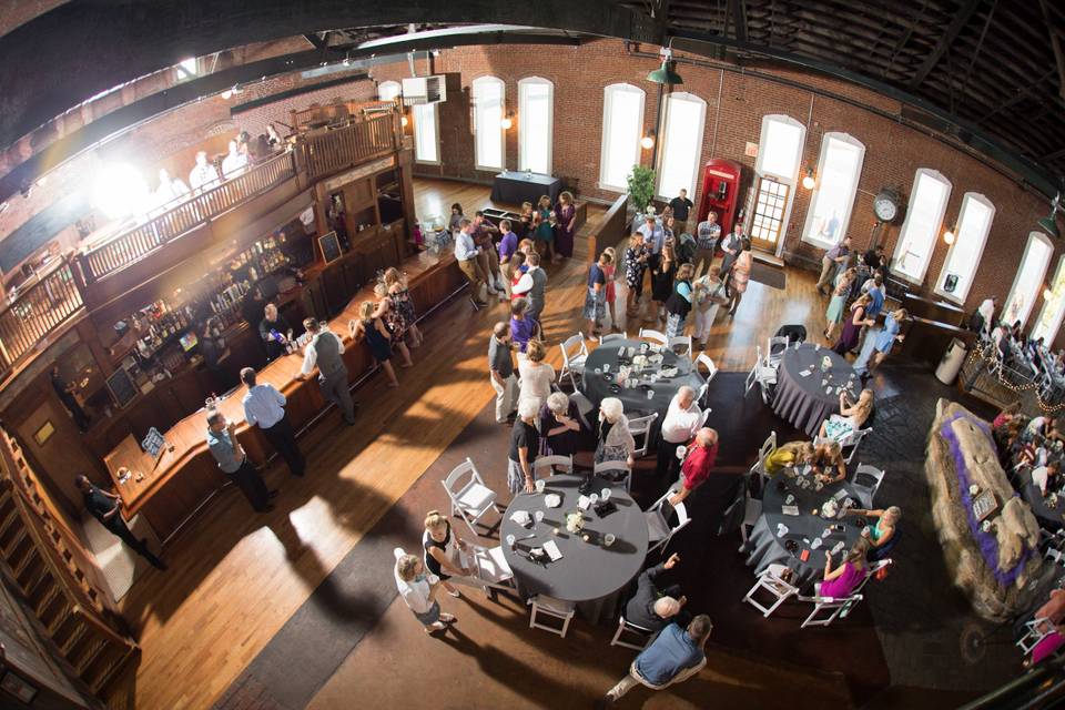 Reception area from above