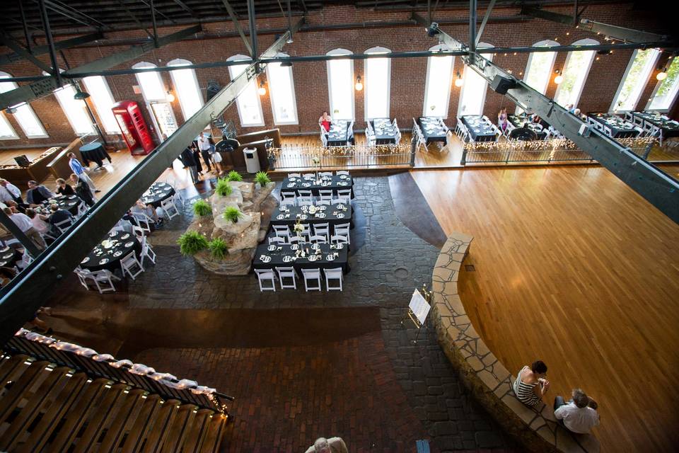 A view of the dance floor