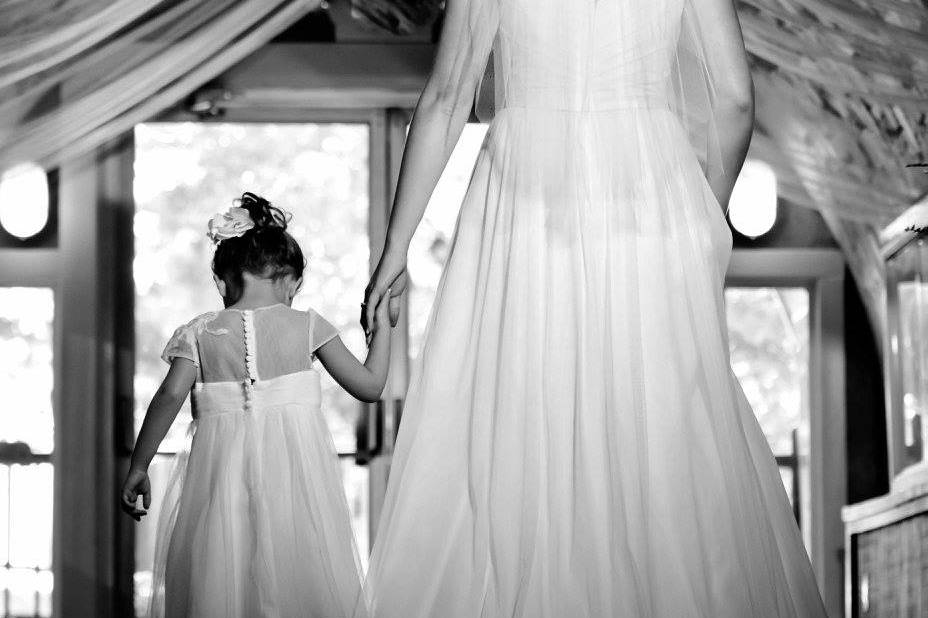 Bride and girl