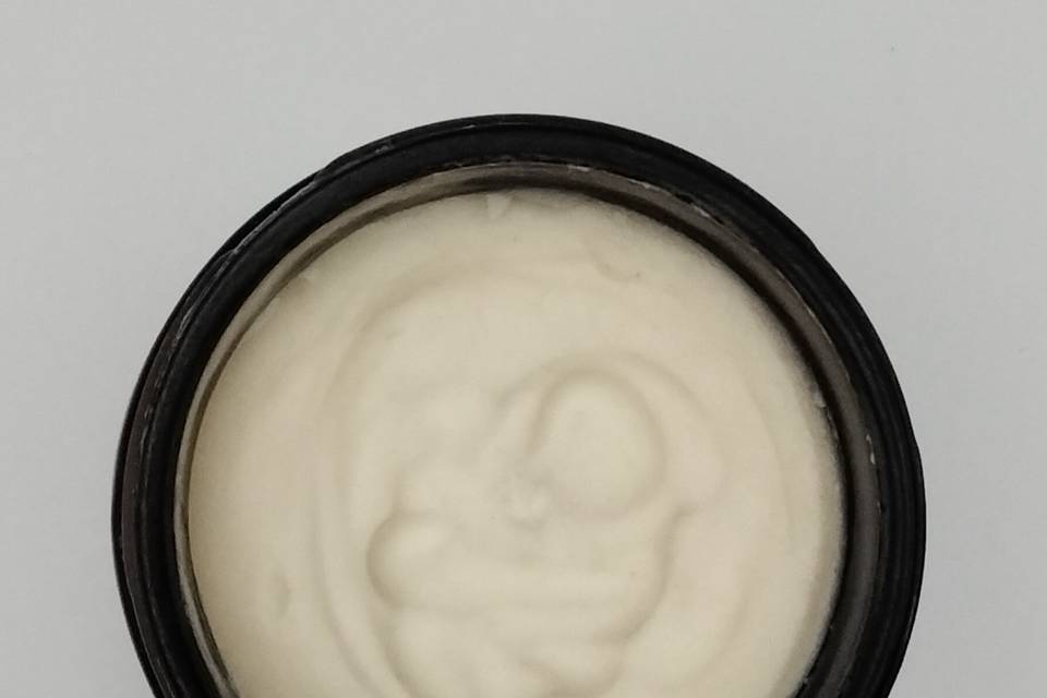 Inside body butter jar