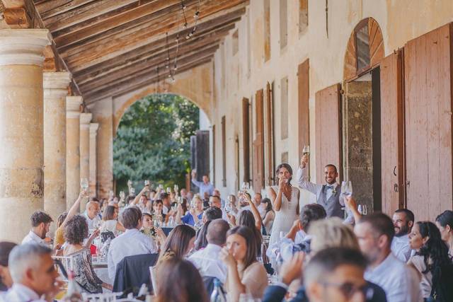 Toast in the villa