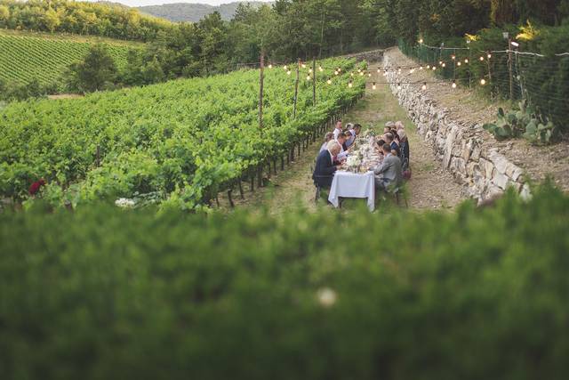 Winery wedding in tuscany