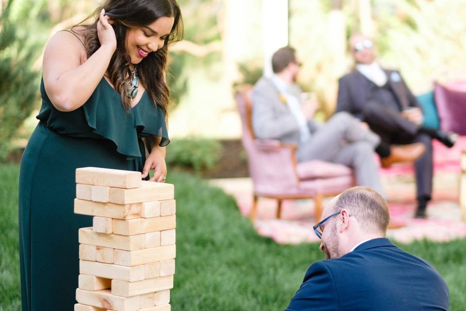 Giant jenga game