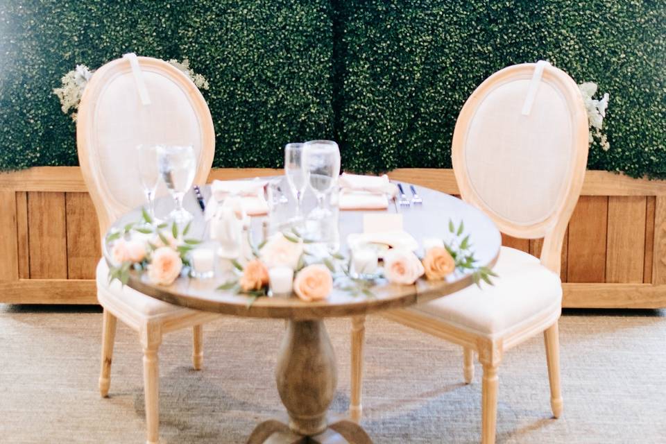 Sweetheart Table