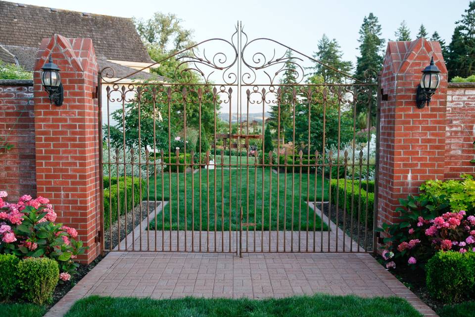 Gate to the white garden