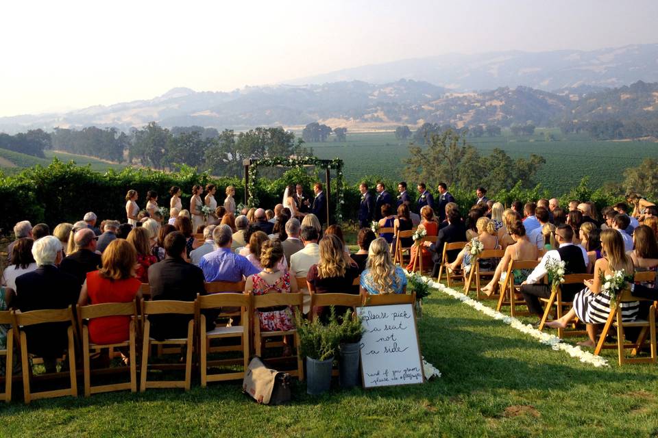 Napa Valley ceremony!