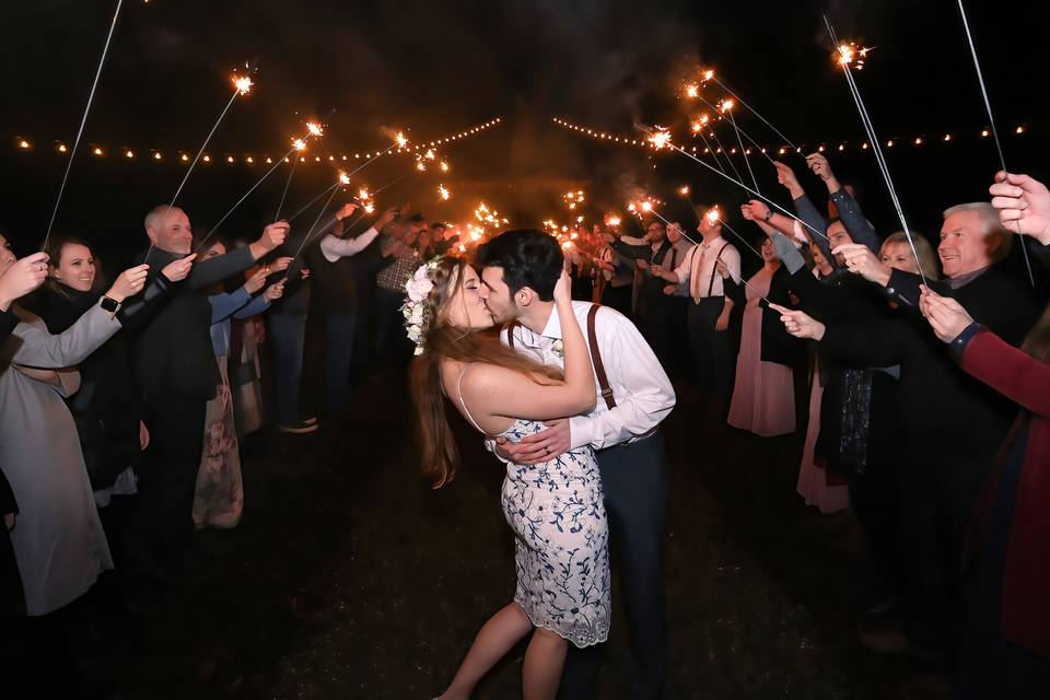 Sparkler Exit in Napa, CA
