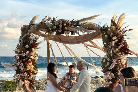 Getting married on the beach
