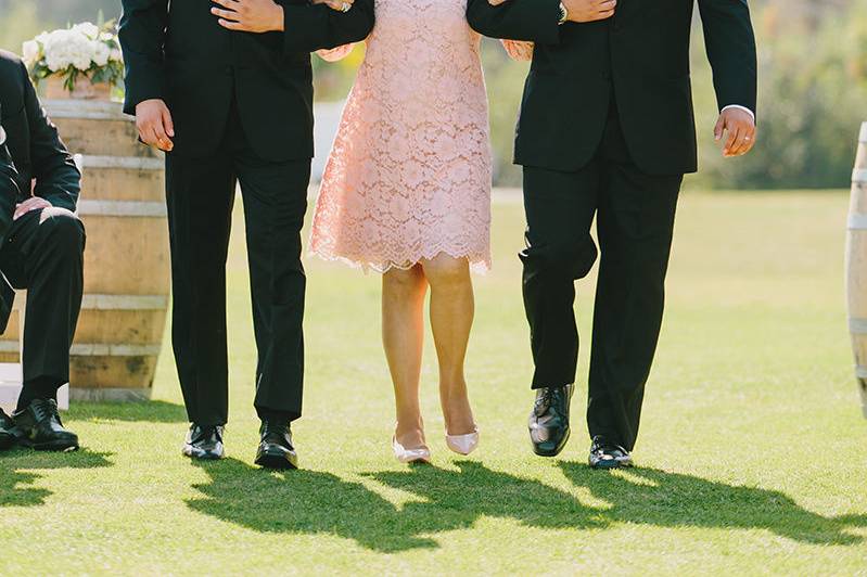 Beach facing ceremony on the beachfront lawn!