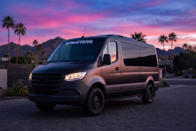 Maybach Shuttle at sunset