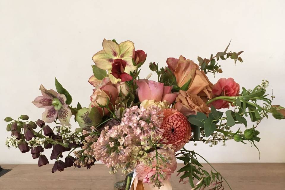 2018 Antique Spring Wedding Bouquet