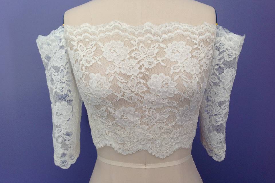 Custom lace jacket.