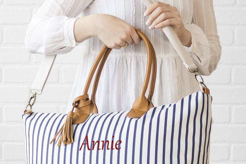 Annie Leather Tote - White In White Rustic White