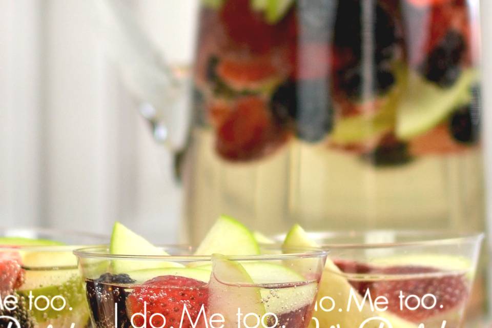 Wedding Reception Idea: Fruit-Infused Water Recipes