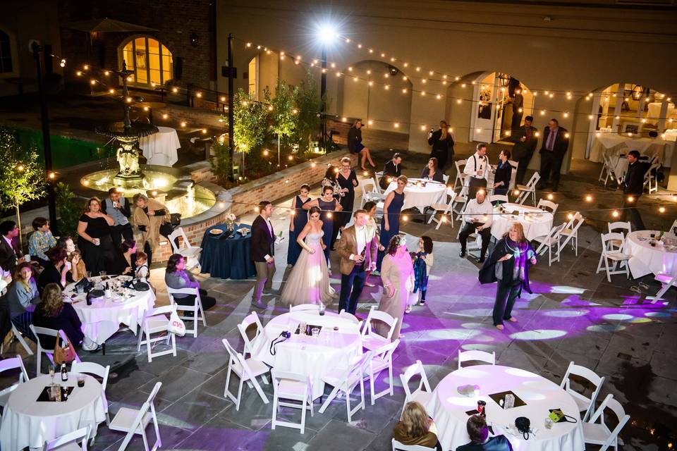 Wedding reception's dance floor