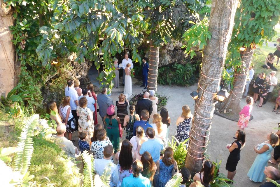 Main cave wedding