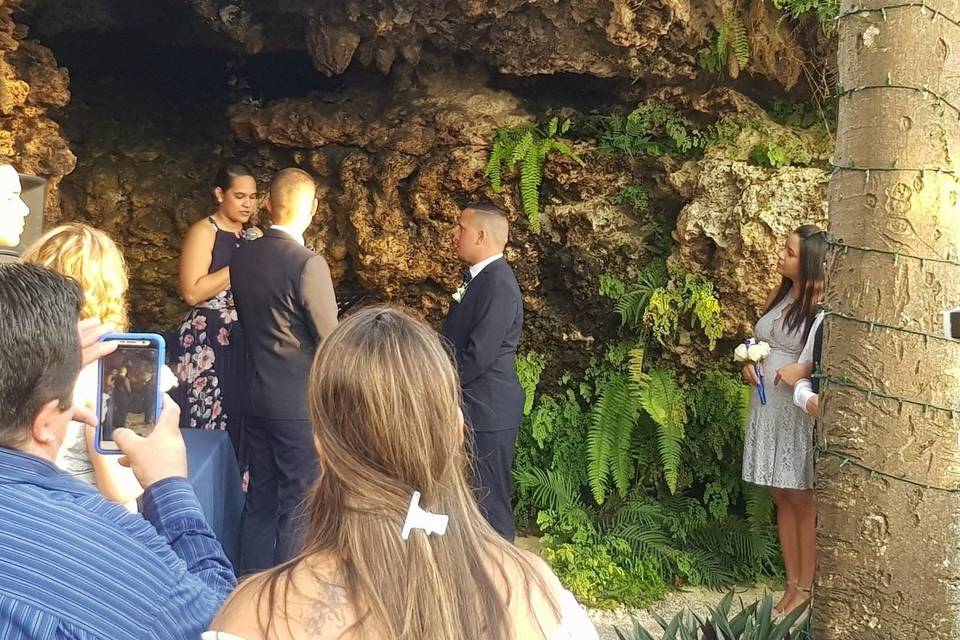 Wedding in the main cave
