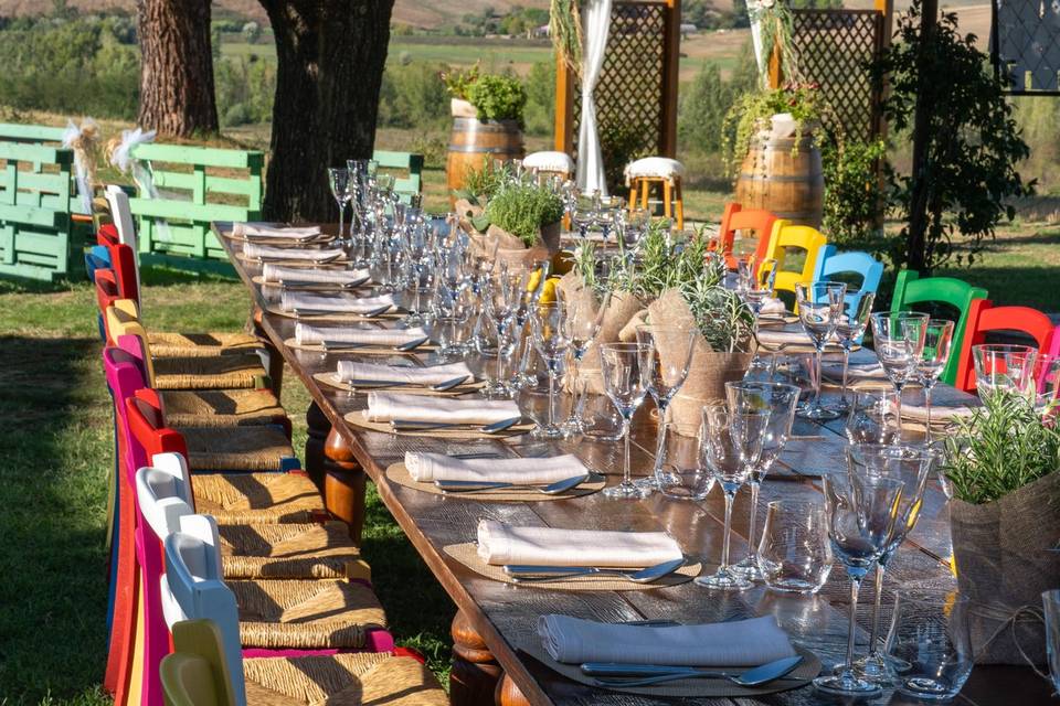 Wedding in Tuscany hills
