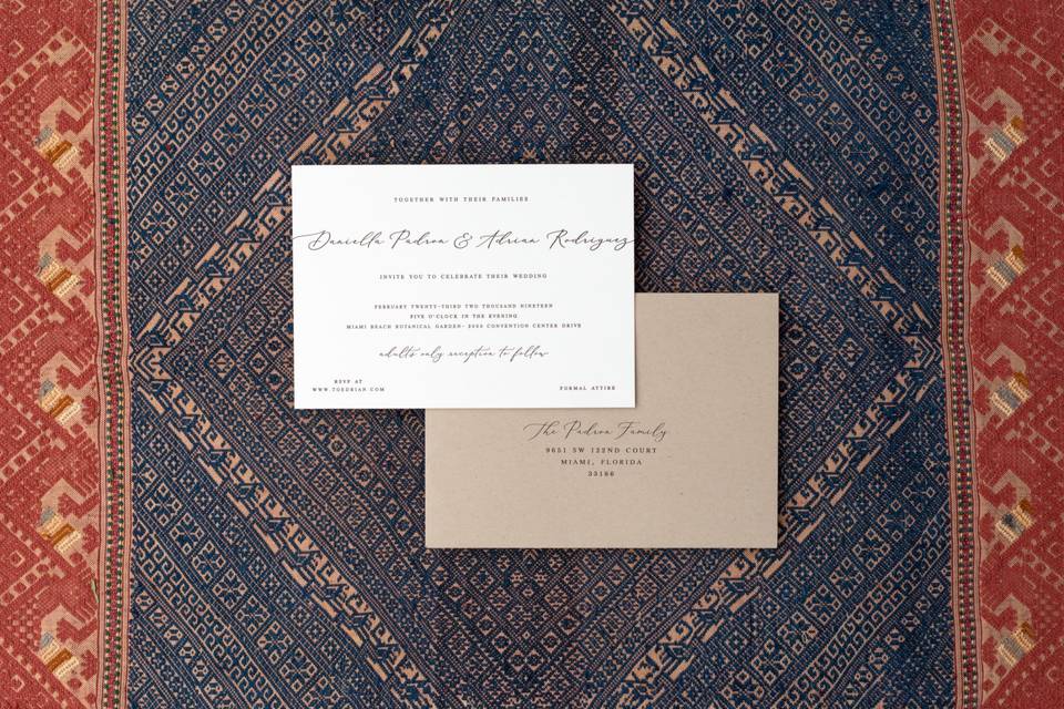 Wedding invitation